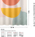 Uphome Fabric Abstract Shower Curtain Modern Aesthetic Art Minimalist Shower Curtain Set with Hooks Cute Morandi Colorful Bath Curtain with Geometric Pattern Heavy Weighted,72x72