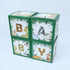 Baby Shower Safari Jungle Animal Box Set of 4 Baby Block Boxes for Gender Reveal Party Supplies Birthday Party Decorations Boy Girl Baby Blocks Decorations. (Green)