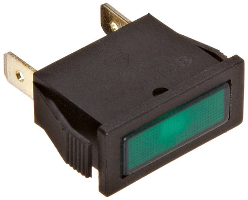 Morris Products 70310 Rectangular Indicator Pilot Lamp, Green, 250 VAC