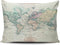 KEIBIKE Pillow Case Map of The World Personalized Rectangle Pillowcases Unique Decorative Throw Pillow Covers Cases 16x24 Inches