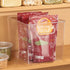 mDesign Plastic Tall Deep Organizing Kitchen Pantry Cabinet, Refrigerator, Freezer Food Organization Storage Bin with Handles, Drawer Container Organizer - Ligne Collection - Clear