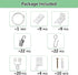 Refrze Ceiling Curtain Track, Curved Curtain Track Ceiling Mount, Room Divider Ceiling Track for Curtains, RV Curtain Track,Curtain Rail Ceiling Wall Mount for L Shape U Shape Bay Windows(8ft)