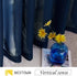 NICETWON Chiffon Sheer Curtains for Living, Long Voile Window Drapes Panels 84" for Patio/Boy Room/Master Bedroom/Sliding Door (54" W, Navy Blue, Set of 2)