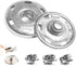 50 Sets Sew-on Snap Buttons, Metal Snaps Fasteners Press Studs Buttons for Sewing Clothing, 3/4" 19mm(Silver)