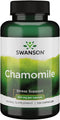Swanson Chamomile Stress Support - Made with German Chamomile Flower - Herbal Supplement to Promote Stress, Relaxation and Sleep Support - Helps Easy Body and Mind - (120 Capsules)