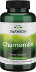 Swanson Chamomile Stress Support - Made with German Chamomile Flower - Herbal Supplement to Promote Stress, Relaxation and Sleep Support - Helps Easy Body and Mind - (120 Capsules)