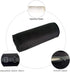 Car Neck Pillow for Pain Relif 11.4''x4.3'',Car Headrest Cervical Bolster Pillows,Round Roll Adjustable Strap Neck Support Chair Pillow(Black)