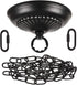 Sangle Soppfy Vingage Canopy Kit and Pendant Light Fixture Chain for Chandelier or Swag Light Fixtures ,Maximum Weight of 50 Pounds , 6 feet ,Heavy Duty,5 Inches Diameter, Black