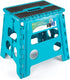 ACSTEP 13" Folding Step Stool- Holds up to 300Lb,The Lightweight Non-Slip Upgrade Collapsible Stepping Stool is Sturdy Enough to Support Adults and Safe Enough for Kids(Blue,1 Pack)