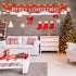 Ushinemi Merry Christmas Banner Xmas Party Decorations for Outdoor Outside Yard Decor Sign, 9.8X1.6 Feet