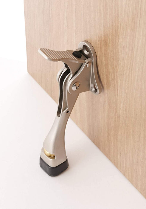 Gotega Door Stopper, 2 Packs Kickdown Door Stop with One Touch Adjustable Height and Rubber Tip 4 Inches, Door Stops€¦
