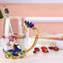 Tea Cup Glass Coffee Mugs Enamel Rose Flower Butterfly Drinking Cups with Spoon Set Unique Gifts for Birthday Wedding Christmas Blue Rose Tall Mug 12oz