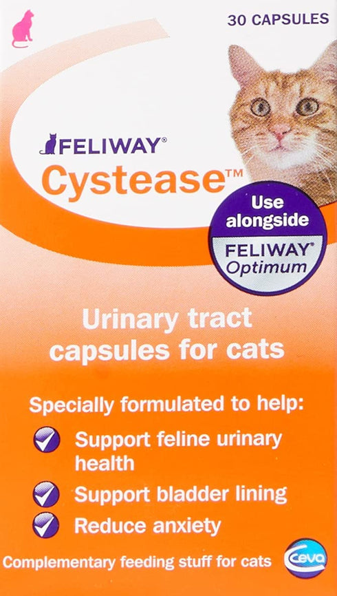 FELIWAY Cystease Advanced Urinary Tract Support for Cats (Pot Size: 30 Tablets)