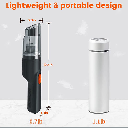 Handheld Vacuum Cordless - Small Hand Vacuum Cordless Rechargeable Mini Portable Car Vacuum for Car