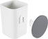 Umbra Flex Sure-Lock Toothbrush Holder, Bathroom Storage Tumbler, Cup for Toothpaste, Combs and Makeup Brushes - Attaches to Glass Panes, Mirrors and Tiles with SureLock Technology, No Drilling, White