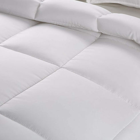 Utopia Bedding Down Alternative Comforter (Queen, White) - All Season Comforter - Plush Siliconized Fiberfill Duvet Insert - Box Stitched