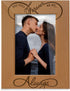 KATE POSH - You Will Forever be My Always, Infinity Sign Decor. Engraved Natural Wood Picture Frame - Wedding Gifts, Engagement Gifts for Couples, 5th Anniversary for her for him (4x6-Vertical)