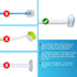 Topo Bear Disposable Toilet Bowl Brush with 40 Toilet Wand Refills, Toilet Cleaning System Starter Kit