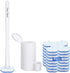 Topo Bear Disposable Toilet Bowl Brush with 40 Toilet Wand Refills, Toilet Cleaning System Starter Kit