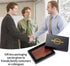 NDYDGUN Business Card Case Wood Business Card Holders, Pocket Business Card Case Walnut & Stainless Steel For Men &Women