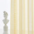 Pom Pom Yellow Sheer Curtains for Girl's Room 63" Linen Texture Voile Draperies for Bedroom 52" w 2 Pack