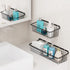 Wall Baskets, Packism 4 Pack Cabinet & Wall Mounted Wire Baskets, Multifunctional Hanging Wire Basket for Kitchen, Home, Office, Bathroom, Garage Storage, Wire Storage Baskets with Mount Hooks, Black