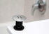 TubShroom Tub Drain Hair Catcher, Black Chrome Drain Protector and Hair Catcher for Bathroom Drains, Fits 1.5? 1.75? Bathtub and Shower Drains