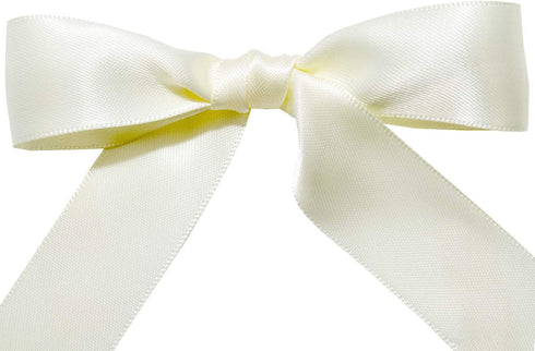 Morex Ribbon 08809/00-003 Double Face Satin Polyester Ribbon, 3/8" by 100 yd., Bridal White