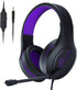 Anivia PC Computer Headset, Headphones with Microphone Stereo Surround for PC MAC Laptop, Noise Cancelling Over Ear Wired Headset with Soft Memory Earmuffs, Compatible with Switch Nintendo PC Laptop