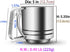 NPYPQ 5-Cup Stainless Steel Flour Sifter for Baking