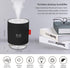 Portable Mini Humidifier, 500ml Small Cool Mist Humidifier, USB Personal Desktop Humidifier for Baby Bedroom Travel Office Home, Auto Shut-Off, 2 Mist Modes, Super Quiet (Black)