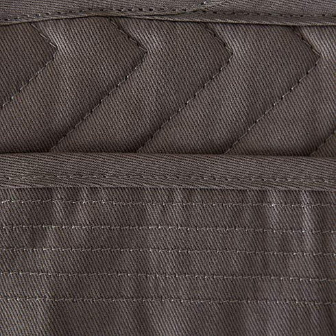 DII Heat Resistant Quilted Cotton, Pocket Potholder, 7x9, Gray, 3 Piece