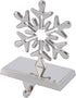 Snowflake Christmas Stocking Hangers for Mantel?Snowflake Christmas Stocking Holders for Fireplace Mantel Hooks Hanger for Christmas Snowflake Stockings Clip for Christmas Decoration (Snowflake)