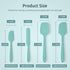 U-Taste Silicone Spatula Set with 600 Degrees Fahrenheit Heat Resistant (Teal/Aqua Sky)