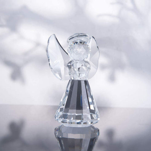 LONGWIN Crystal Angel and Unicorn Figurines Christmas Decorative Glass Ornaments Collectible Gift for Kids