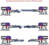 I clean 7packs Dyson v7 attachments, Compatible with Dyson V8, V8 Absolute,V7,V6,DC59,DC44,DC35,DC24,DC16,DC62,DC39,V10, V10 Absolute, V11Animal Cord-Free Vacuum Parts