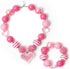 3 otters Little Girls Necklace Bracelet, Bead Necklaces for Toddler Necklace and Bracelet Set, Easter Basket Stuffers/Fillers, Party Favor, Classroom Prize Supplies