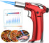 NANW Butane Torch, Refillable Kitchen Blow Torch Lighter Culinary Cooking Torch with Adjustable Flame for BBQ, Creme Brulee, Baking, Crafts and Cooking (Butane Gas not Included) (Red)