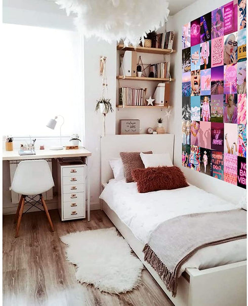 Wall Collage Kit 60 Pcs Aesthetic Photo Collage Dorm Trendy Pictures 4x6 inch