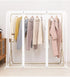 TzBBL Garment Rack Cover 5 Ft with Strong Zipper Protective Rail Cover 47" X 20" X 59" (120 X 50 X 150 cm)-Only Cover