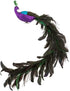 Kurt Adler H6043 Large Purple/Blue Feather Peacock on Clip, Multicolor