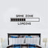 Vinyl Wall Decal Game Zone Loading Wall Sticker Home Decor Gamer Room Wall Mural Boys Bedroom Decoration Wall Stickers AY1010 (17x48", Black)