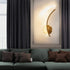 Modern Acrylic Hard Wired Wall lamp, Elegant Wall lamp with Brass Base, Suitable for TV Wall, Bedroom Bedside and Various Commercial Shop environments (2 Pieces)