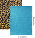 20 Pieces Faux Leather Fabric Sheet Set Plaid Faux Leather Sheets Shiny Glitter Faux Leather Sheets Leopard Faux Leather Sheets for DIY Crafts Sewing Making Earrings Hair Bows Clips