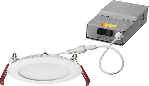 Lithonia Lighting WF4 27K30K35K 90CRI MW M6 LED Color Temperature Selectable Ultra Thin Recessed Downlight, 2700K | 3000K | 3500K, White