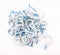 Yueton 50pcs Vinyl Coated Screw-in Ceiling Hooks Cup Hooks (White)