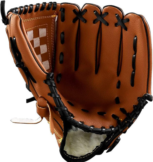 BiJun Baseball Glove, Softball Gloves, TeeBall Mitt Left Hand Glove, Right Hand Throw, Fit for Adult/Youth/Kids/Children's Beginner or Infielder