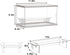 Acrylic Clear Display Case with Black Lid and Black Base, Clear Dustproof Protection Showcase, Display Box Storage Holder for Doll Toy Collectibles ( 11.8 X 6.3 X 6.3 INCH )