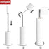 NIFFGAFF Toilet Paper Holder Stand and Dispenser for 4 Spare Rolls,Toilet Paper Storage,Stainless Steel Free-Standing Toilet Tissue Paper Roll Storage Shelf,Bathroom Accessories