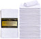 Talvania White Washcloths 24 Pack - Cotton Ribbed Wash Cloth - Super Absorbent Terry Towels - Ideal for Face Body Scrub Gym Spa Home Kitchen Cleaning Cloth - 12 X 12 Wash Cloths